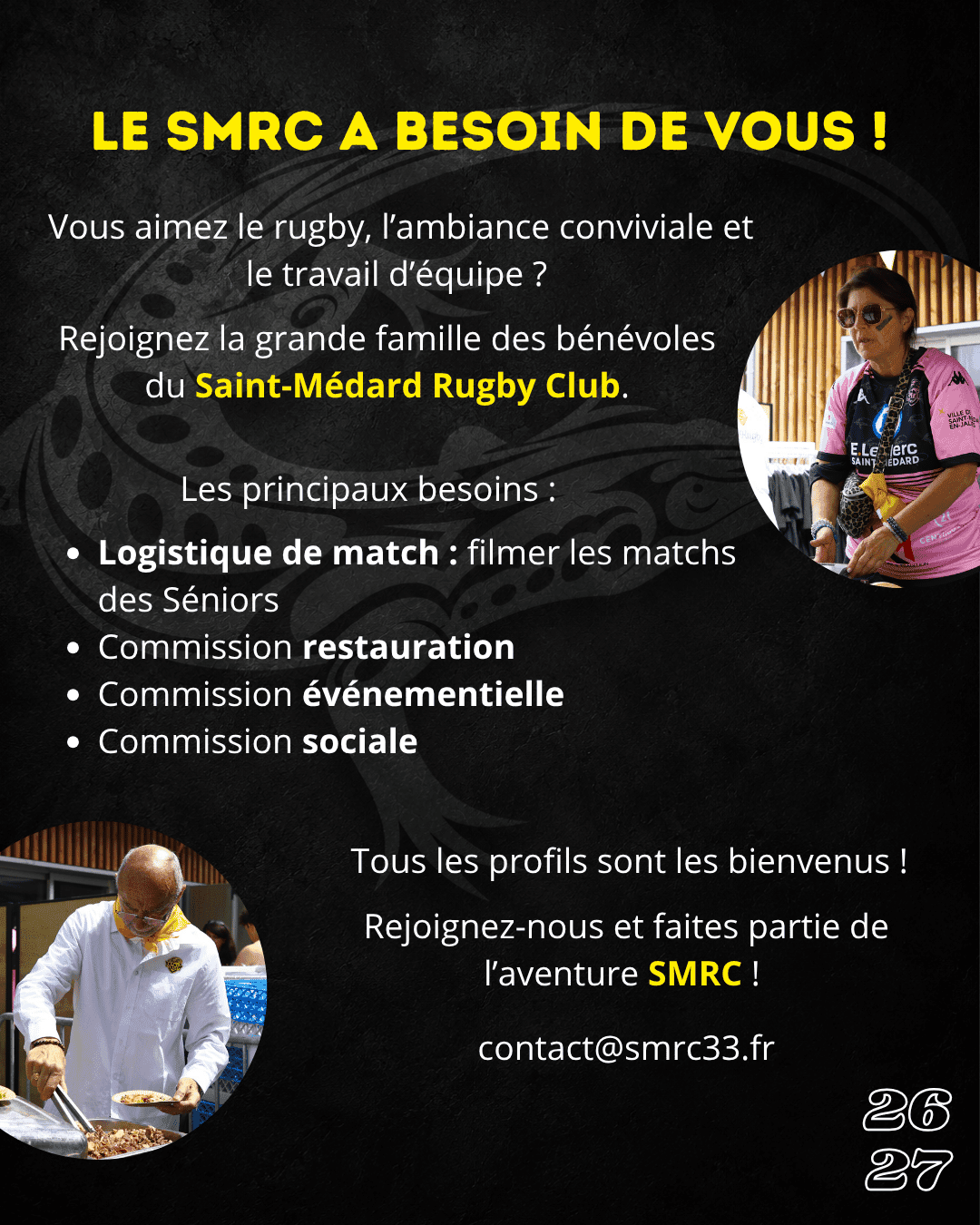A la recherche de nos futurs bénévoles !